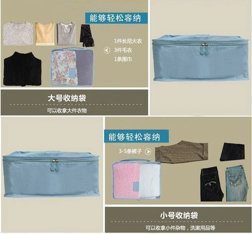 旅行出差衣服用品洗漱包行李箱收纳袋分装化妆包整理打包便携套装
